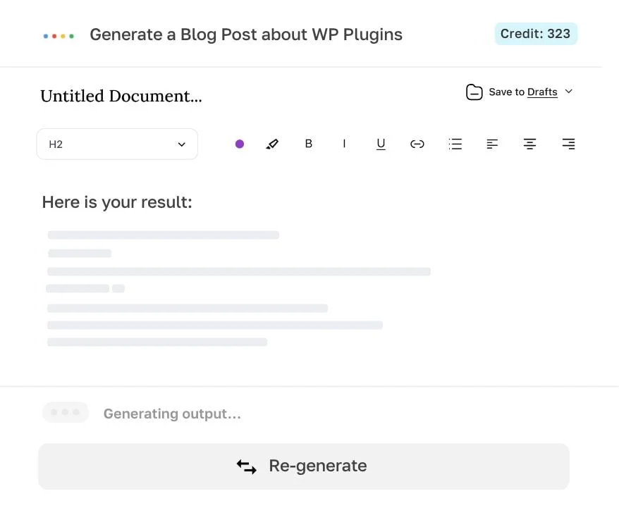 Advance Ai Content Writing Tool